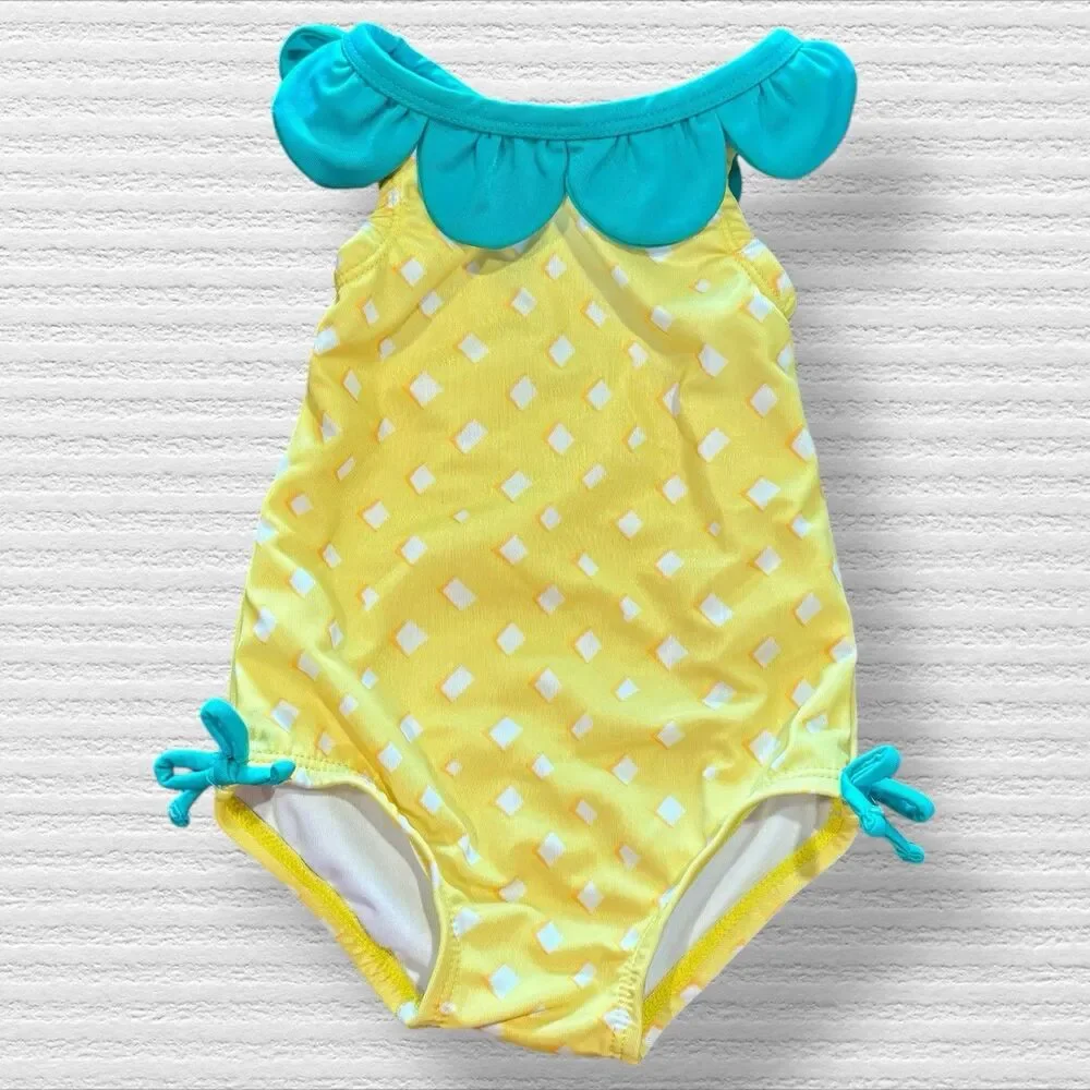 Gymboree Pineapple One Piece Swimsuit 6-12 M